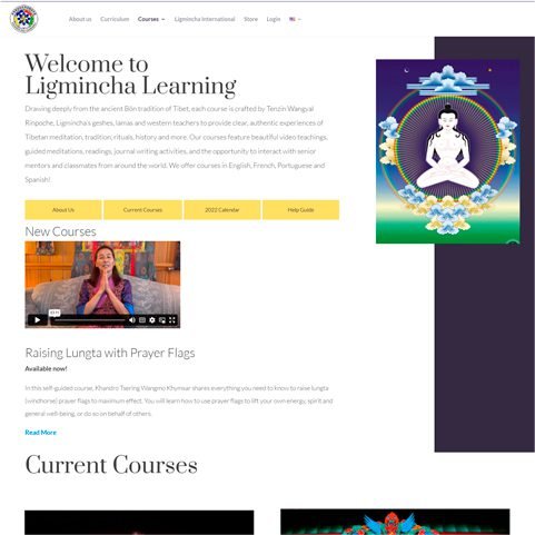 ligmincha learning mockup